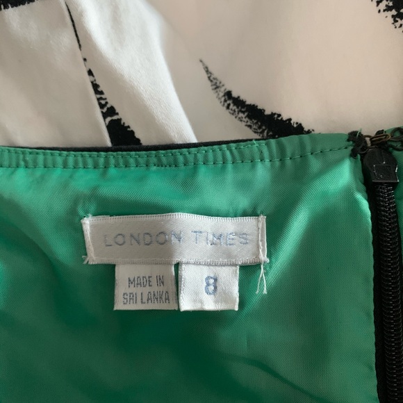 London Times EUC Strappy Sheath Dress sz 8 - Picture 4 of 5